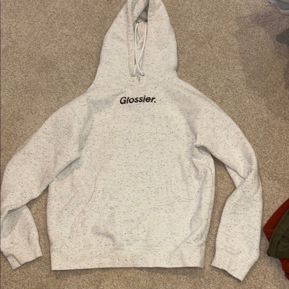Glossier Light Gray Men's Hoodie